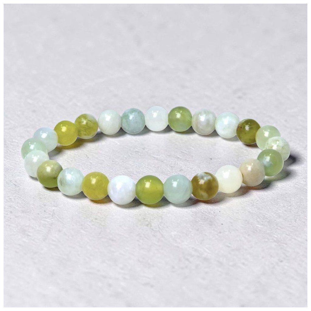 Jadeit serpentín náramok